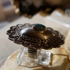 Turqoise Scalloped Concho Ring JS37