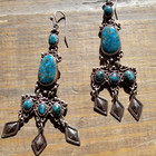 Red Mountain Turquoise Earrings