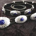Lapi-lazuli, Sterling 20 ga. concho belt