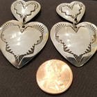 Dbl. heart post earrings sterling silver comparison