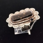 Black Coral and Onyx Handmade Ring JS39
