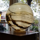 Crystal onyx sphere lamp