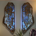 Blue Onyx Wall Sconces SOLD!