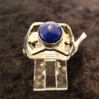 Lapis & sterling silverGoddess ring