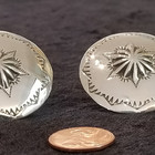 Clip-on Sterling Silver concho earrings