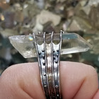 Citrine point ring side view