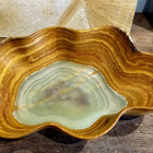 onyx bowl. hand carved from stalagmite