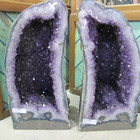 Amethyst Cathedral Pair